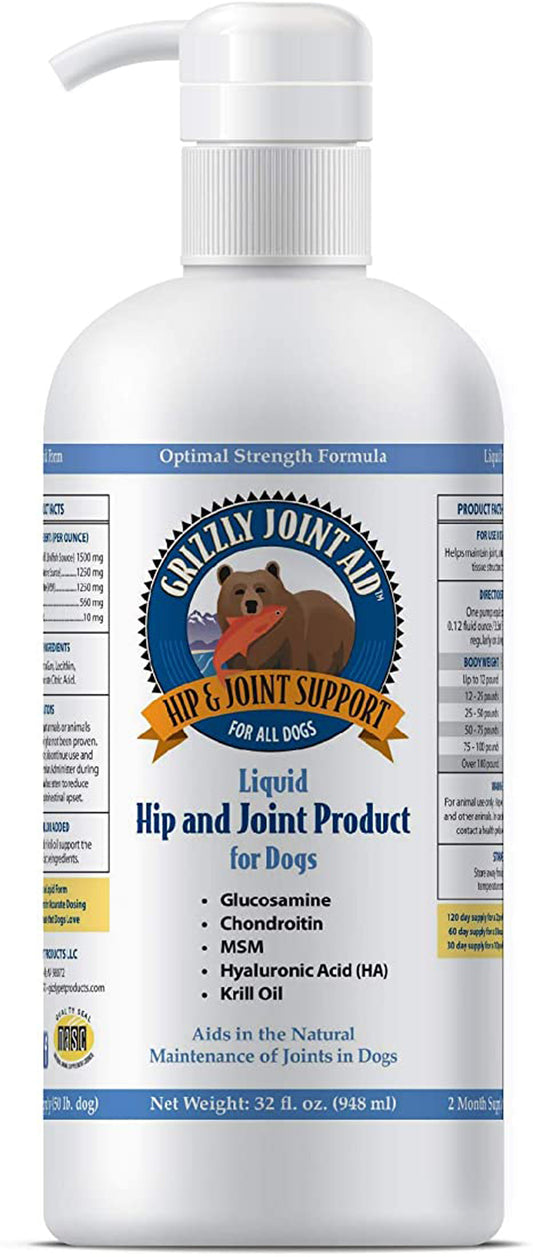 Grizzly Dog Joint Aid Liquid 32oz.