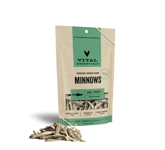 Vital Essentials Dog Freeze-Dried Treat Minnows 1oz.