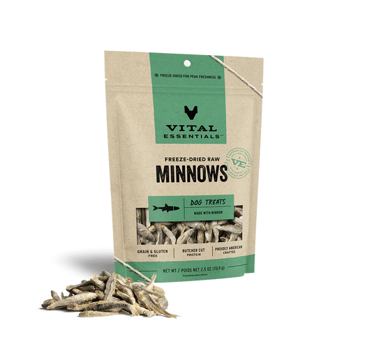 Vital Essentials Dog Freeze-Dried Treat Minnows 2.5oz.