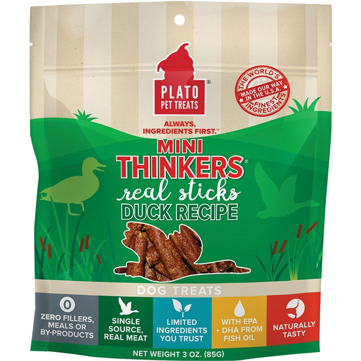 Plato Dog Mini Thinkers Duck 3oz.