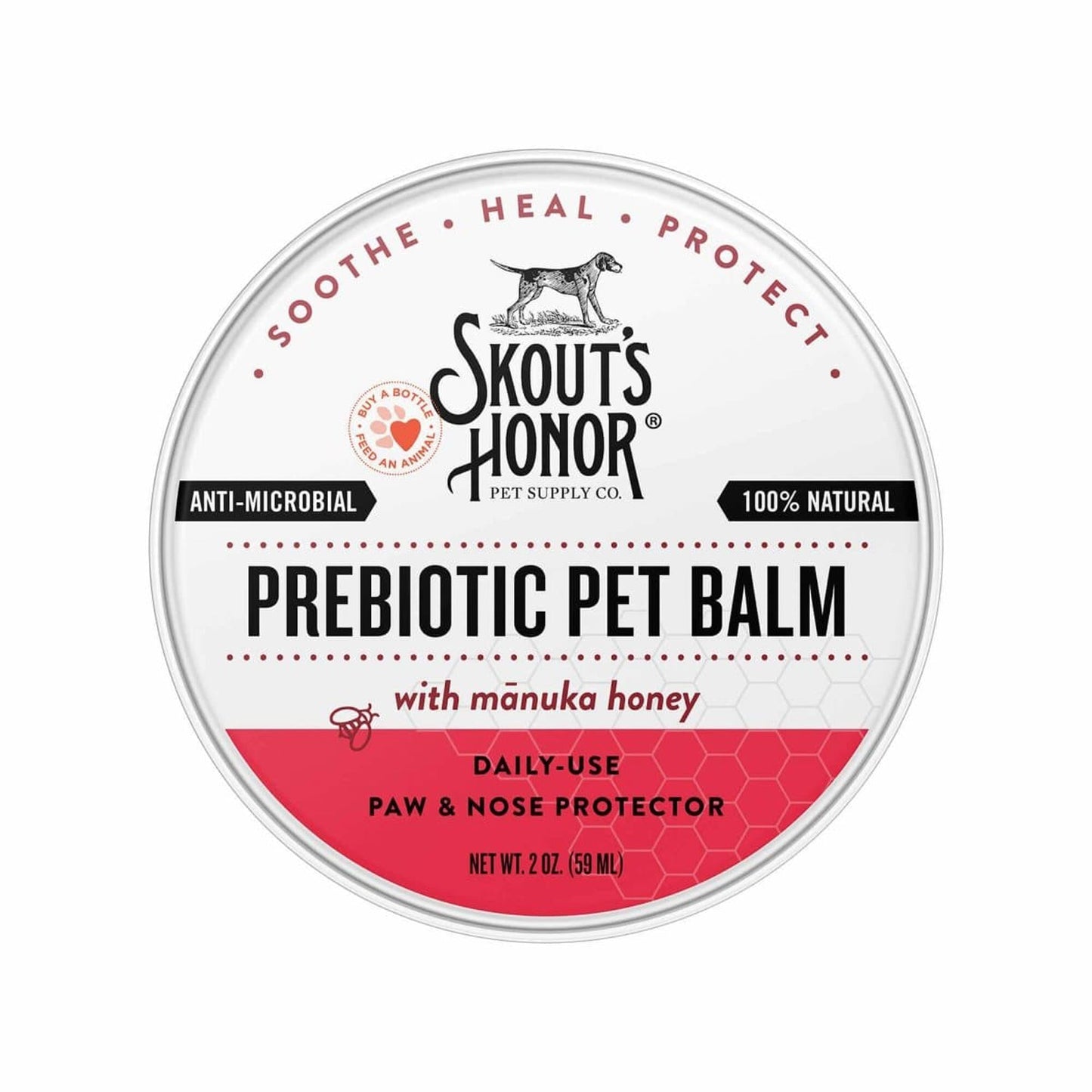 Skouts Honor Dog Prebiotic Paw Balm 2oz.