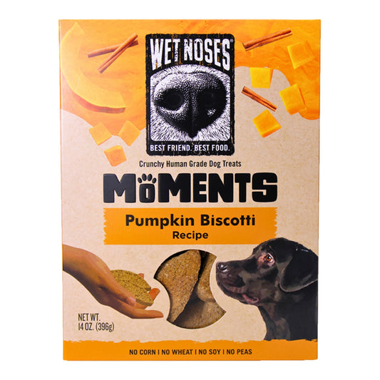 Wet Noses Dog Moments Pumpkin Biscotti 14oz.