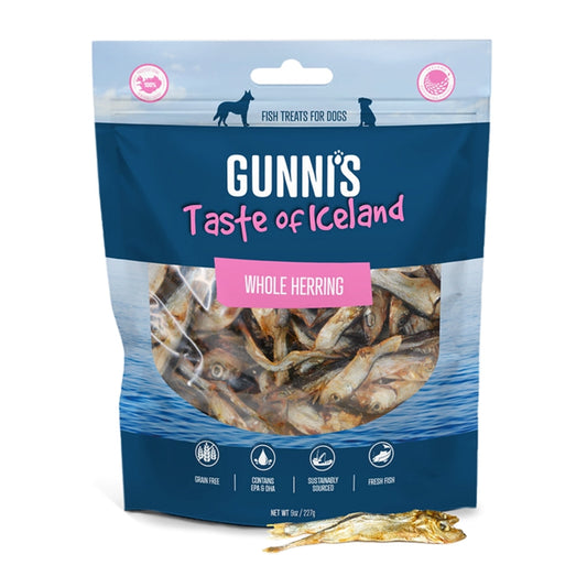 Gunnis Dog Whole Herring 9.0oz.