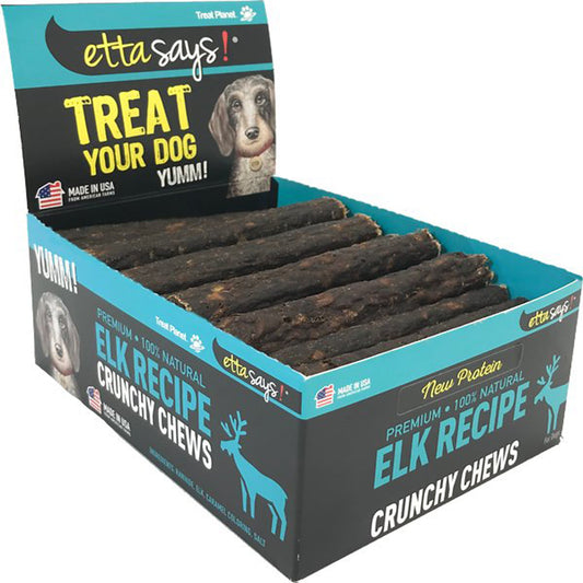 Etta Says Dog Crunchy Chew Elk 4.5 Inches 36 Count