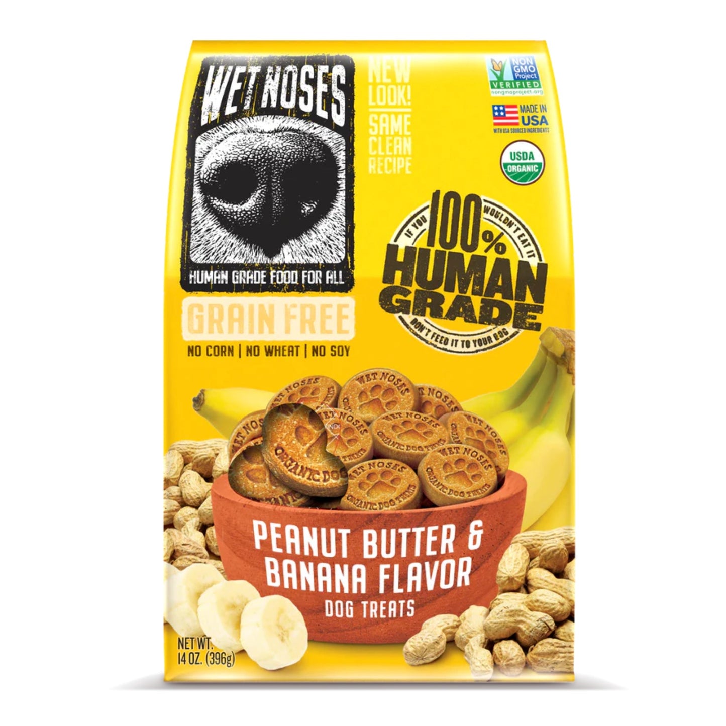 Wet Noses Dog Grain Free Peanut Butter Banana 14oz.