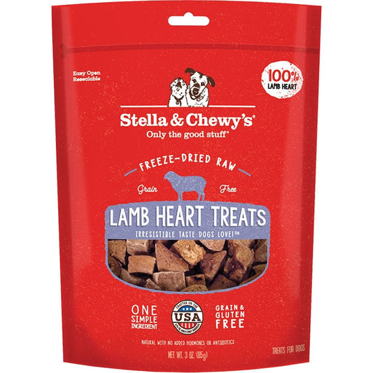 Stella And Chewys Dog Freeze-Dried Treat Lamb Heart 3oz.