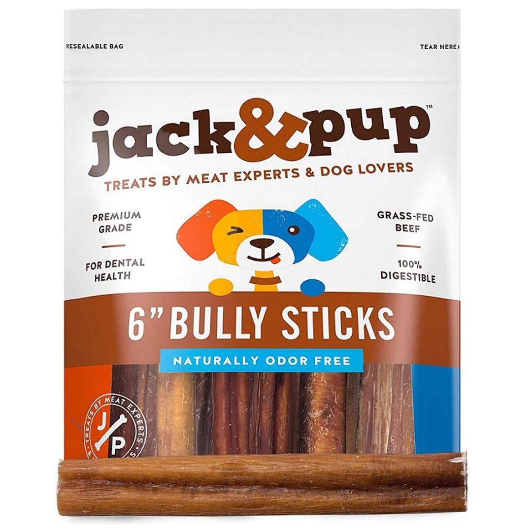 Jack & Pup 6" Bully Stick 1Lb