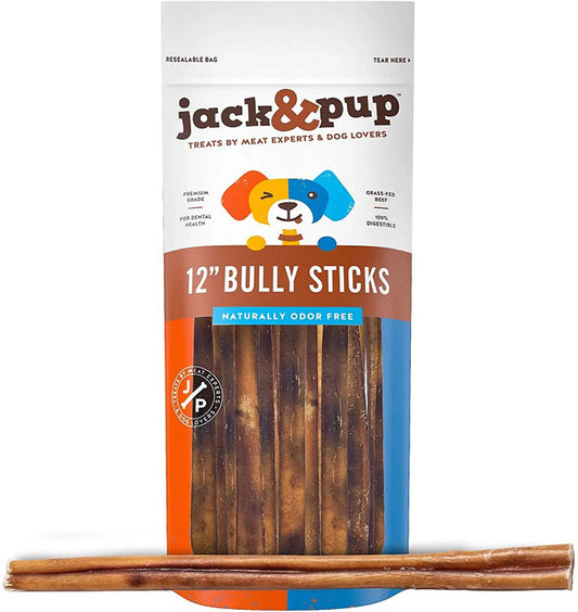 Jack & Pup 12" Bully Stick 1Lb