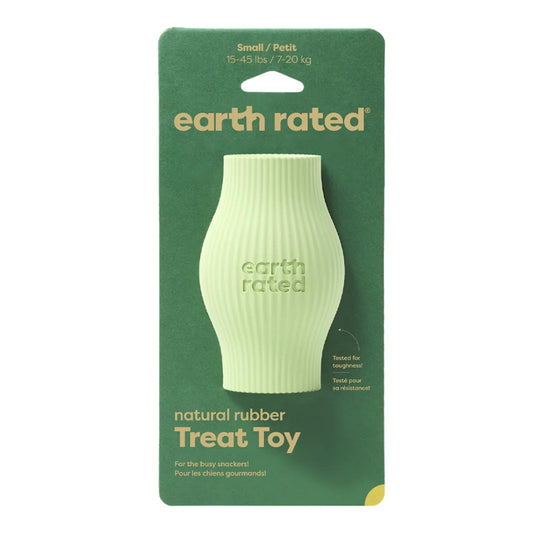 earth Rated Dog Treat Toy Green Rubber Small