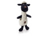 Charming Pet Products Scruffles Lamb Plush Dog Toy Black/White 1ea/LG