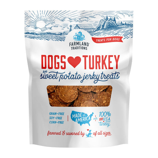 Farmland Traditions Dogs Love Turkey and Sweet Potato Dog Treats 1ea/6oz.