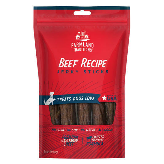 Farmland Traditions Simple Snacks Beef Jerky Sticks Dog Treats 1ea/6oz.