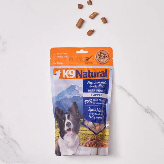 K9 Natural Dog Freeze-Dried Beef Topper 5oz.