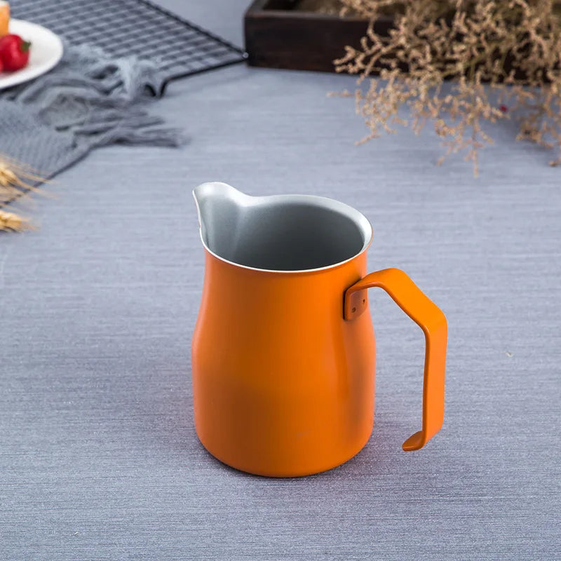 Stainless Steel Milk Frothing Pitcher - Pour Over Coffee Kettle Espresso Steaming Milk Frothing Cup, Perfect for Latte Art