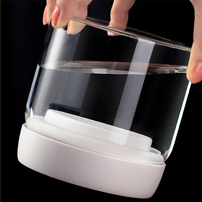 Coffee Beans Vacuum Sealed Tank Glass Food Storage Tank Household Moisture-proof  Air Extraction Tea Storage Tank Push-type Hot