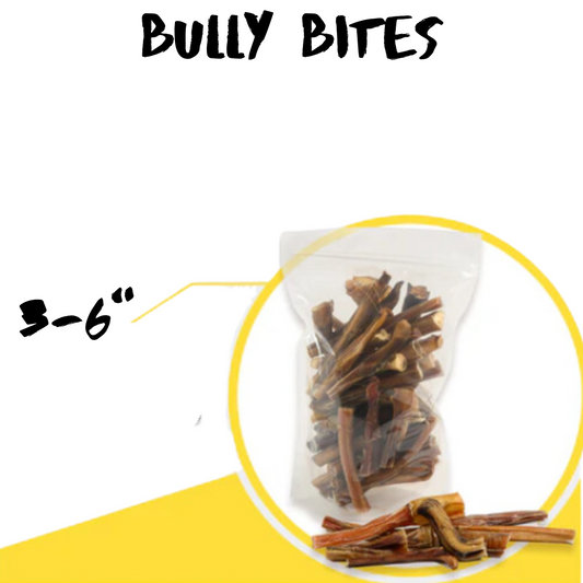 **3-6” Bully Bites (5oz bag)