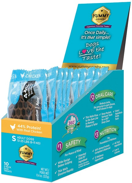 Yummy Combs D Dental Small 10Ct Trial Disp Box