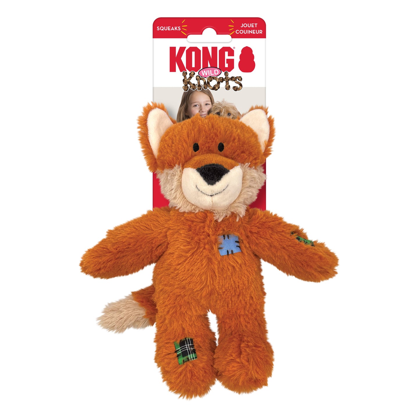 KONG Wild Knots Dog Toy Fox 1ea/SM/MD